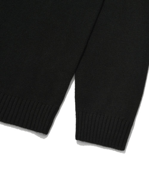 Woolmix V-neck cardigan black