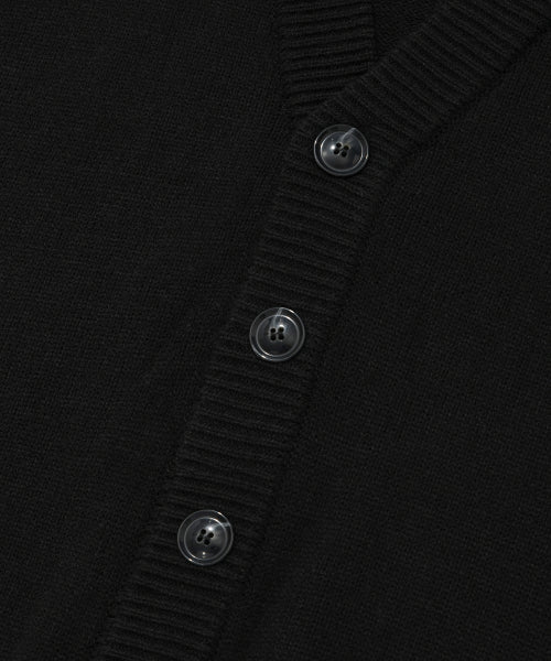 Wappen Knit Cardigan Black
