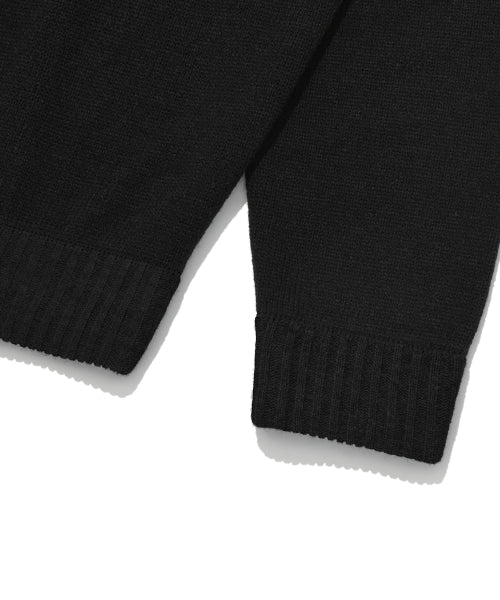 Wappen Knit Cardigan Black