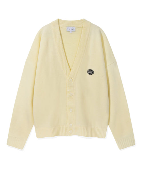 Wappen Knit Cardigan Ivory