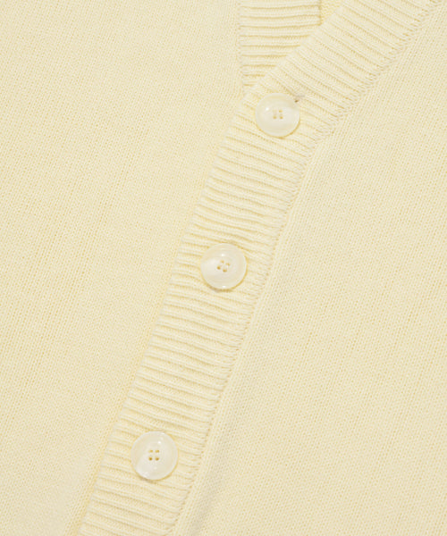 Wappen Knit Cardigan Ivory