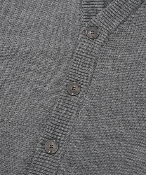 Heart and pen cardigan gray