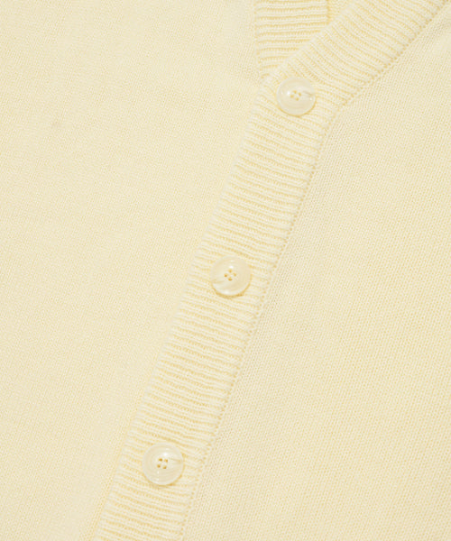 Heart warpen cardigan ivory