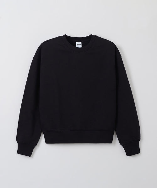 [French Terry] Semi Cropped Round Neck Sweatshirt_SPMWFA9G11