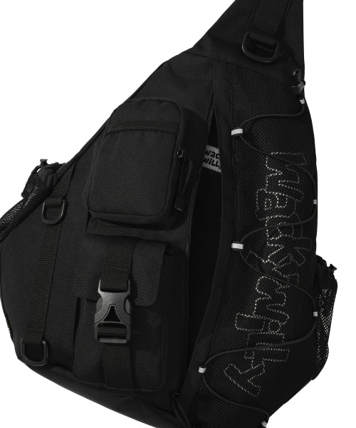 [25SS] Mesh String Utility Bag Black