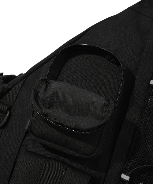 [25SS] Mesh String Utility Bag Black