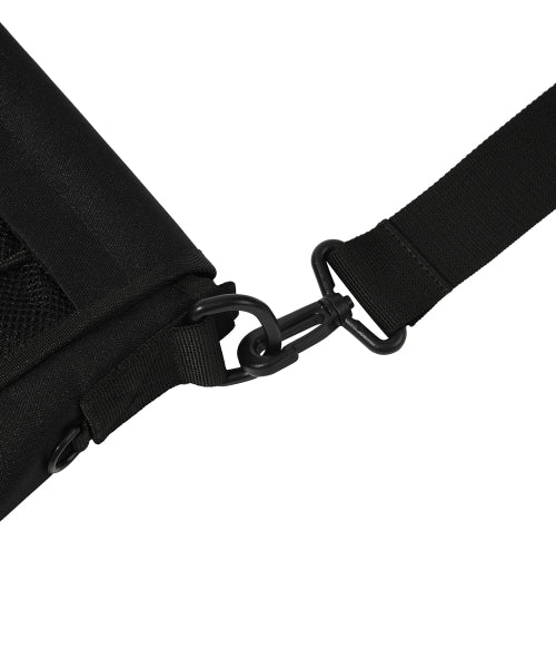 [25SS] Mesh String Messenger Bag Black