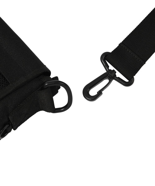 [25SS] Mesh String Messenger Bag Black