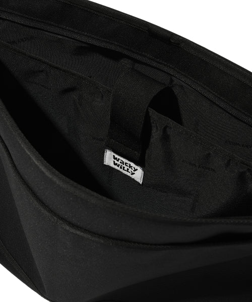 [25SS] Mesh String Messenger Bag Black