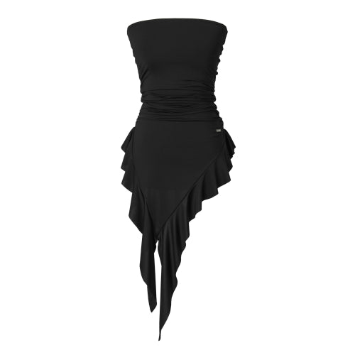 Ruffled Layered Top (black)