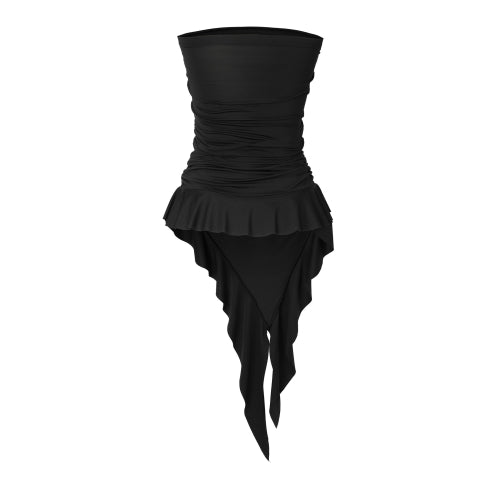Ruffled Layered Top (black)