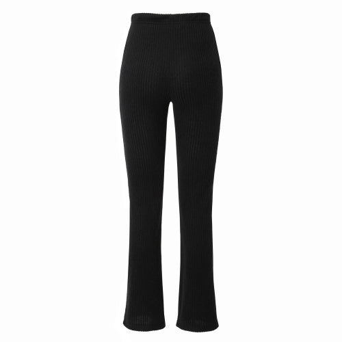 Ribbed Bootcut Leggings (black)
