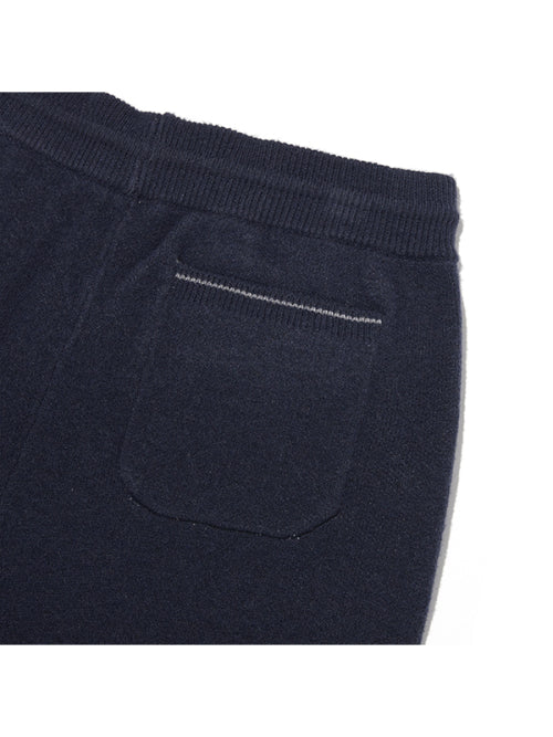 KIDS JACQUARD KNIT PANTS [NAVY]