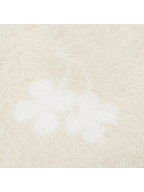 KIDS CLOVER CHERRY MOHAIR LOOSE FIT CARDIGAN [IVORY]