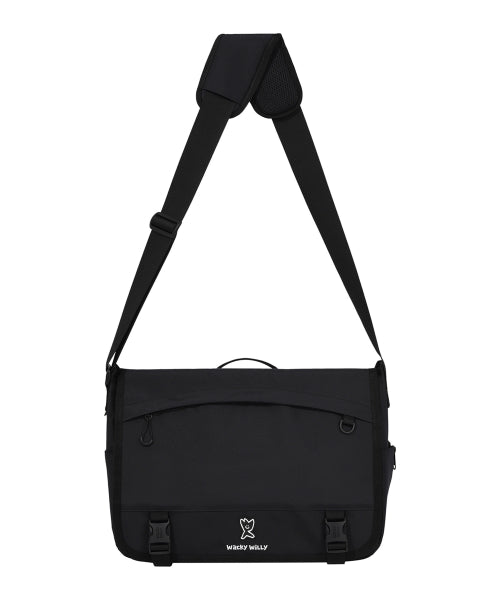Flight messenger bag black