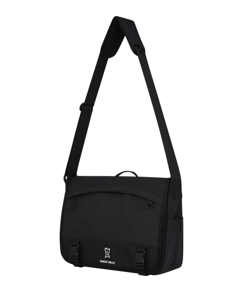 Flight messenger bag black