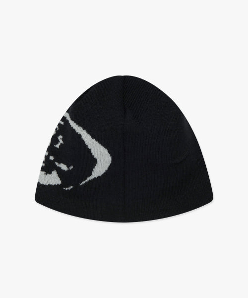 OVAL GLOBE BEANIE black