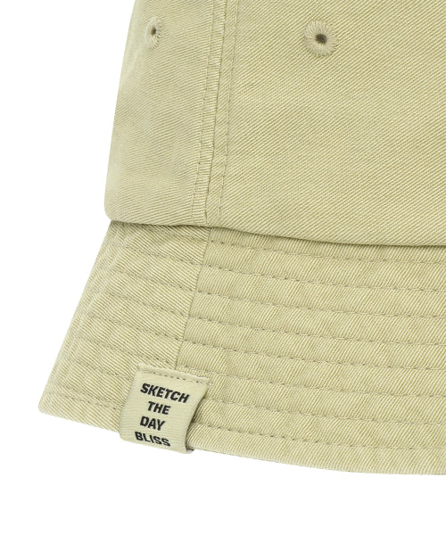 Basic bucket hat beige