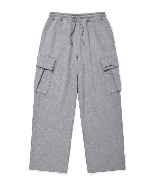 Signature cargo sweatpants gray