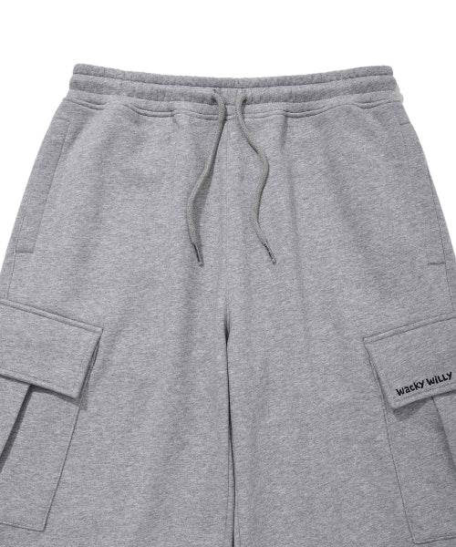 Signature cargo sweatpants gray