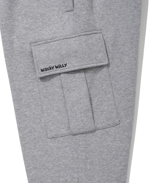 Signature cargo sweatpants gray
