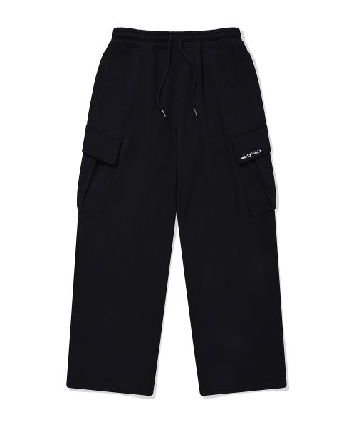 Signature cargo sweatpants black