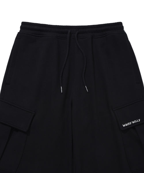 Signature cargo sweatpants black