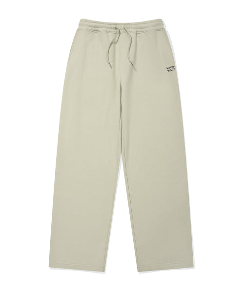Signature sweat semi-wide pants Light khaki