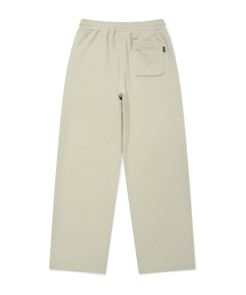 Signature sweat semi-wide pants Light khaki
