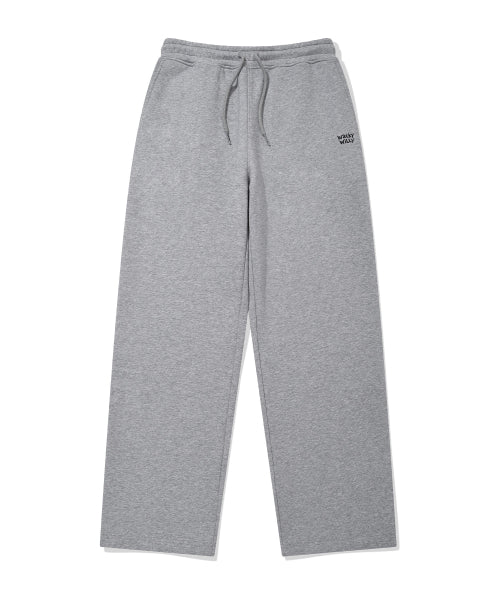Signature Sweat Semi-Wide Pants Gray