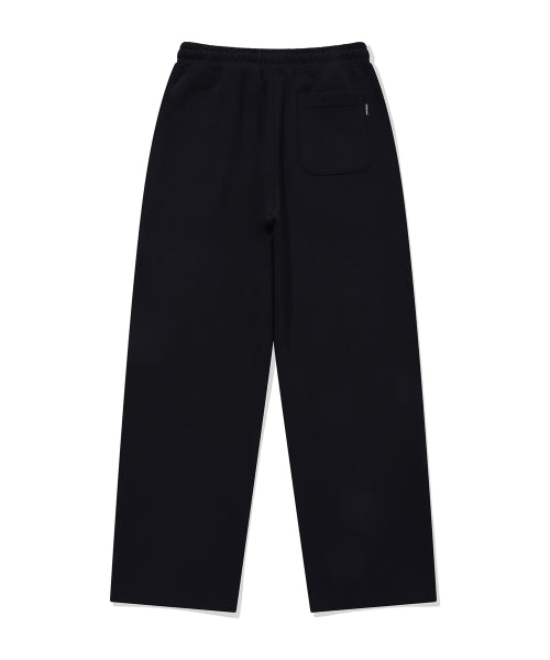 Signature Sweat Semi-Wide Pants Black