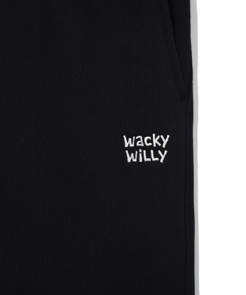 Signature Sweat Semi-Wide Pants Black