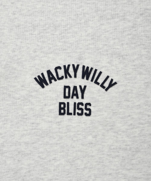 Signature typo Half Zip-Up Sweatshirt Light Gray