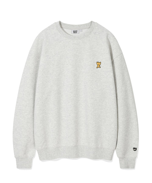 Signature Kiki Wappen sweatshirt Light gray