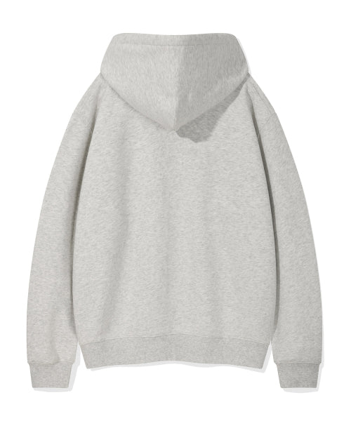 Signature Kiki Wappen Hood Zip-Up Light Gray