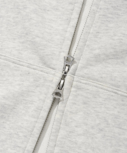 Signature Kiki Wappen Hood Zip-Up Light Gray