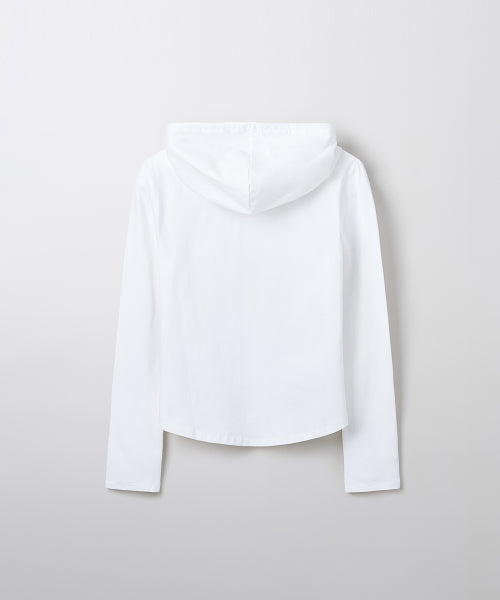 [Cotton Spandex] Hooded Snap Long Sleeve T-shirt (SPLWE49G15 RE)_SPLWF23G04