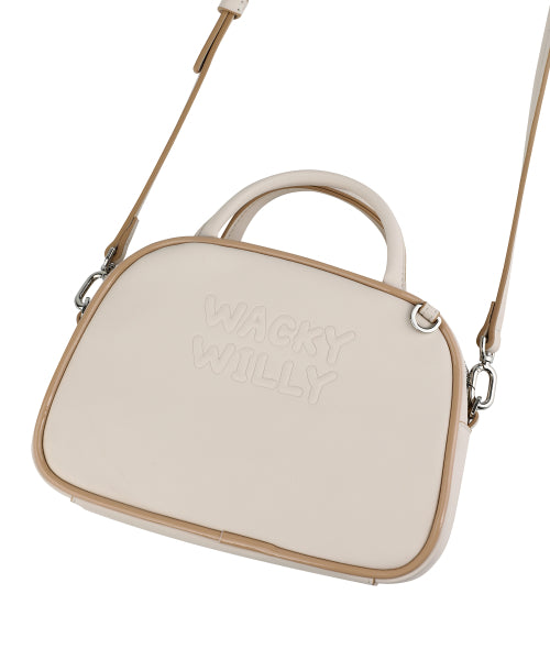 Lily Volume Handle Tote Bag Ivory