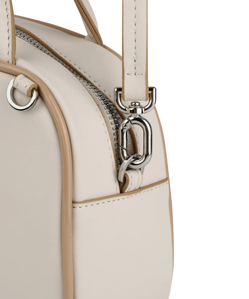 Lily Volume Handle Tote Bag Ivory