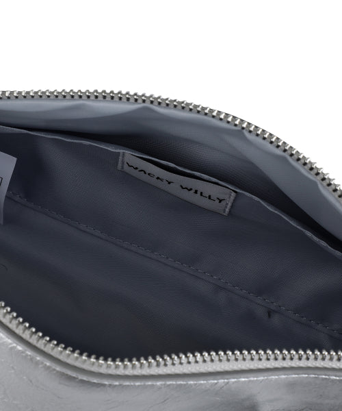 Lily Volume Handle Cylindrical Bag Silver