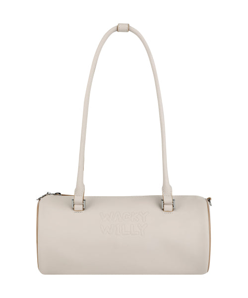 Lily Volume Handle Cylindrical Bag Ivory