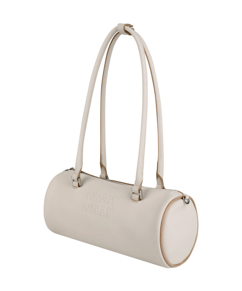 Lily Volume Handle Cylindrical Bag Ivory