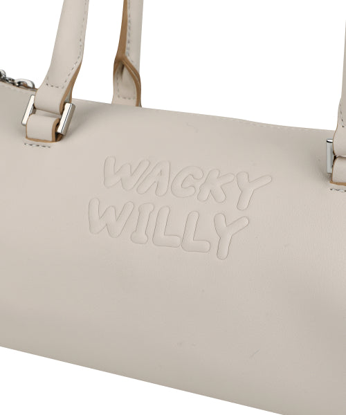 Lily Volume Handle Cylindrical Bag Ivory