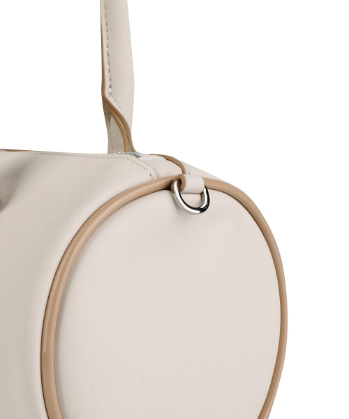 Lily Volume Handle Cylindrical Bag Ivory