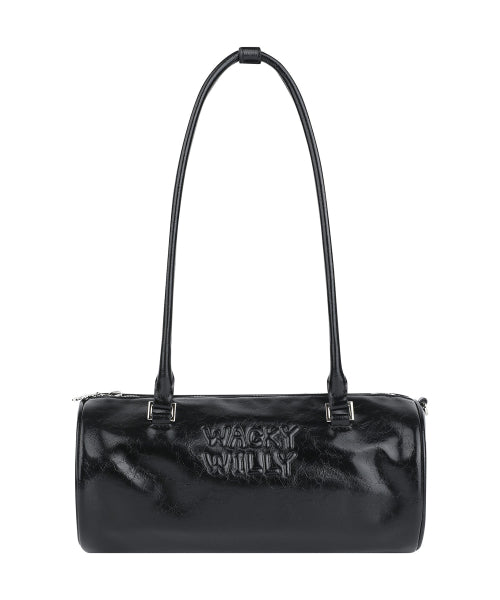 Lily Volume Handle Cylindrical Bag Black