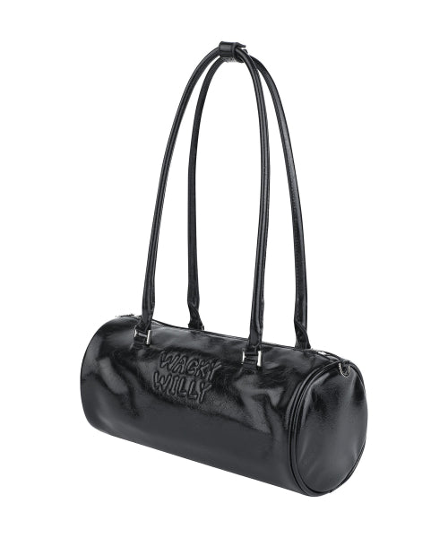 Lily Volume Handle Cylindrical Bag Black