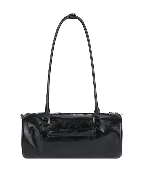 Lily Volume Handle Cylindrical Bag Black