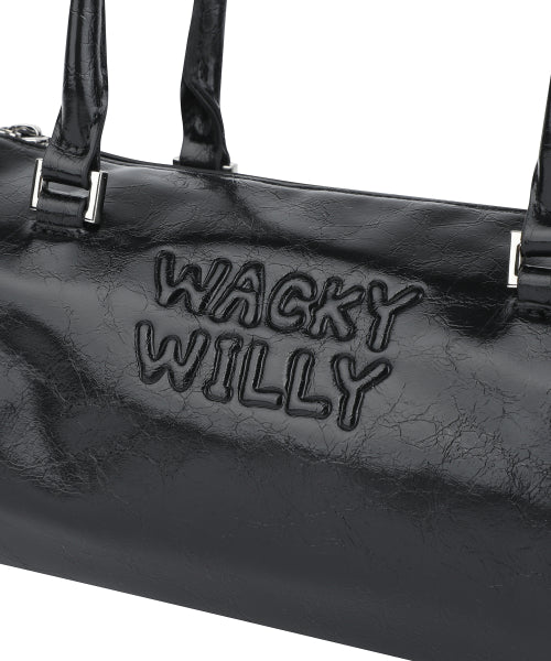 Lily Volume Handle Cylindrical Bag Black