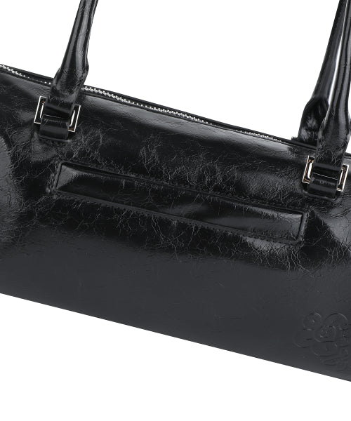 Lily Volume Handle Cylindrical Bag Black