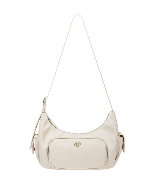 Lily Cargo Shoulder Bag Ivory